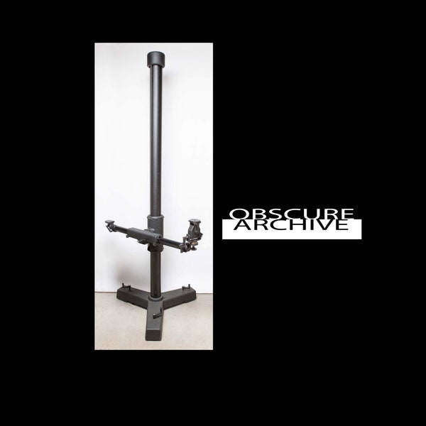 CAMBO UST STUDIO Stand - 9' Tall - Gear Drive Cross Arm - Gear Drive Cambo Head - supports 8x10 and larger cameras.