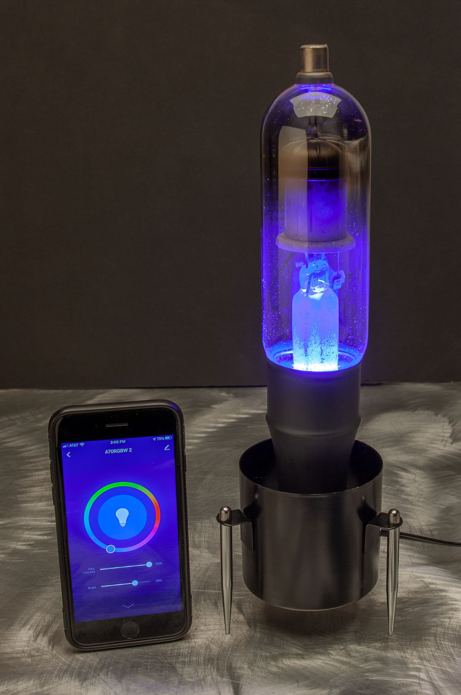 Amazing Large Vacuum Tube Lamp Thousands of Colors WiFi Etsy