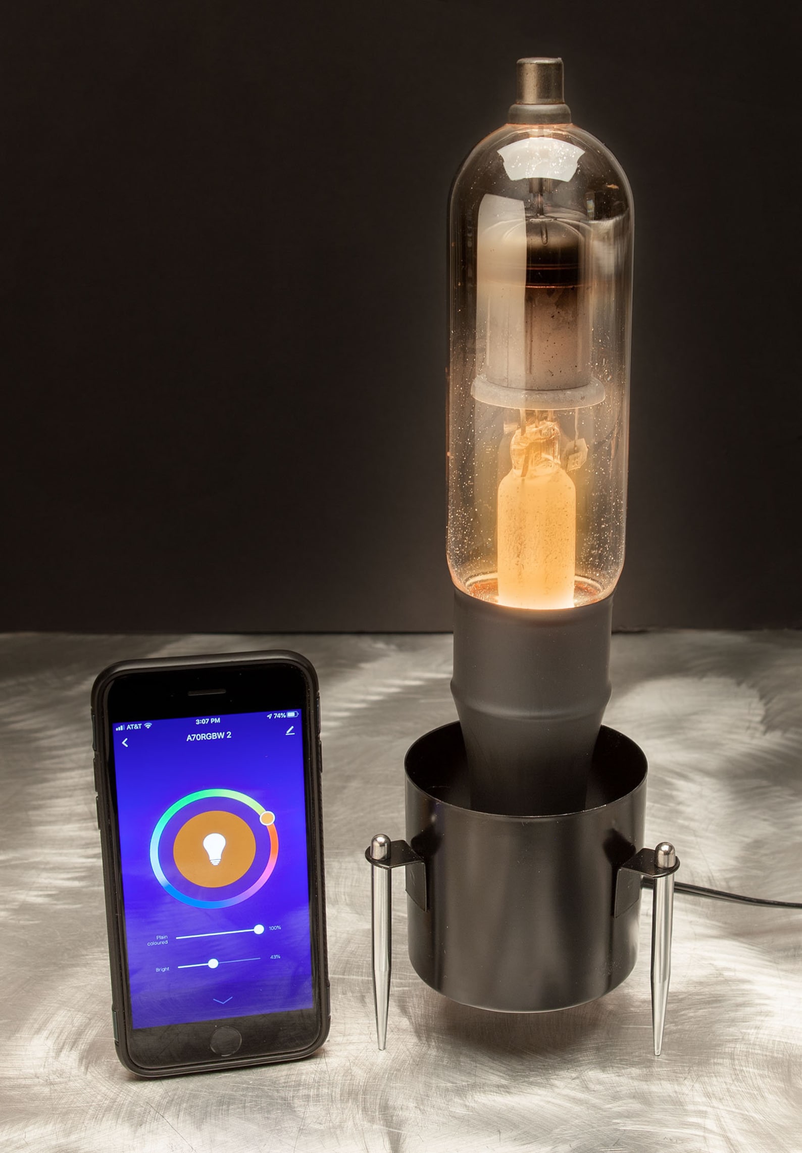 Amazing Large Vacuum Tube Lamp Thousands of Colors WiFi Etsy