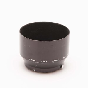 NIKON HS-4 Metal Lens Hood - 52mm Threads - for 135mm & 105mm Lenses - Vintage 1970's - Japan