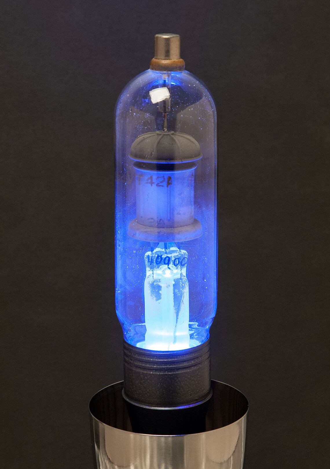 Custom Vacuum Tube Lamp Featuring Wifi Controlled LED Lighting Etsy
