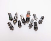 Vintage 1950 39 s Vacuum Tubes - Radio Tubes - Lot Of 10 - Cool Display - Steampunk Project Parts