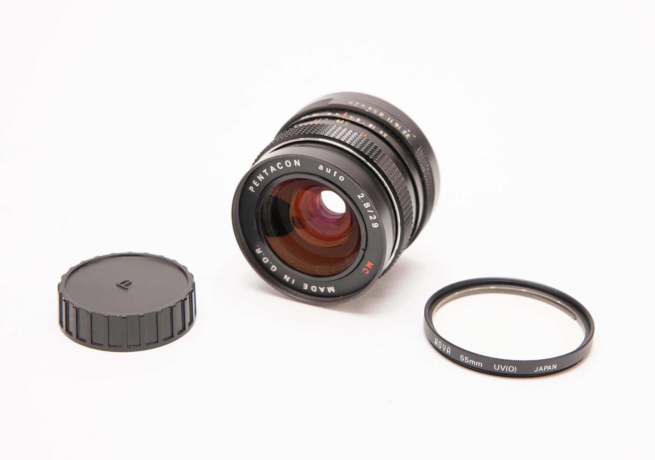 PENTACON 29mm F2.8 Lens - Wide Angle - Made in GDR - M42 Screw
