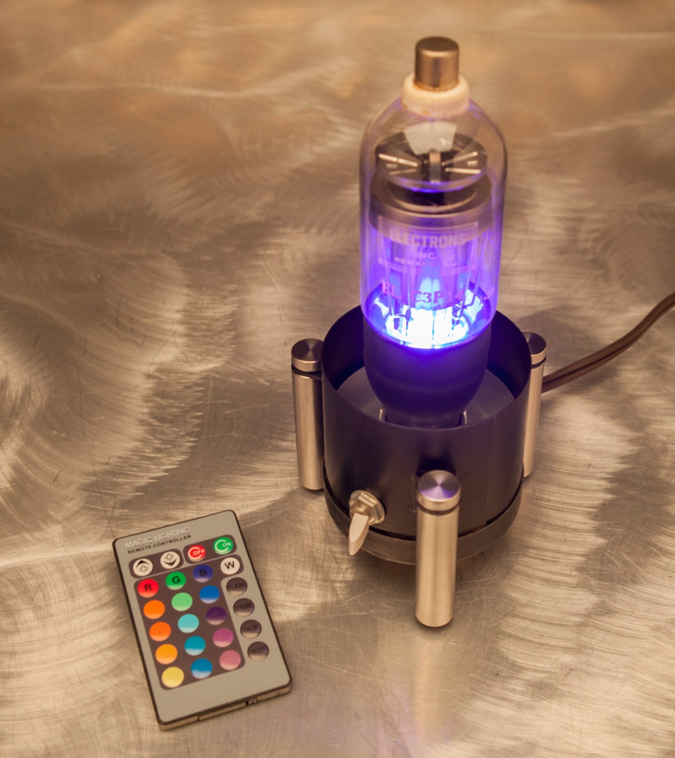 Vintage Vacuum Tube Lamp Handmade Industrial Design Cool Etsy