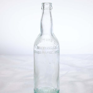 FURNITURE CITY Brewing Co  - Grand Rapids, Mich - Vintage Clear Glass Beer Bottle