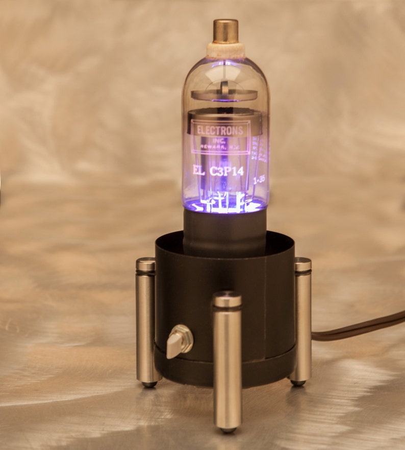 Vintage Vacuum Tube Lamp Handmade Industrial Design Cool Etsy