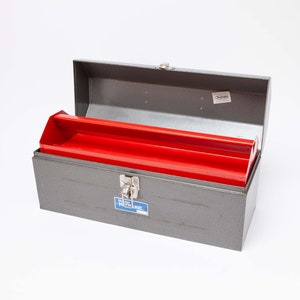 MASTER MECHANIC Tool Box - from True Value Hardware - 1970&#39;s - Heavy All Steel Construction - Lift Out Tray