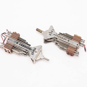 2 CAPITOL Toggle Leaf Switches - 8526657-5 - Used in Telephone Switchboards, Aviation, & Military Applications - Steampunk Projects