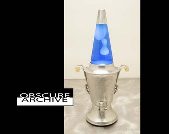CUSTOM LAVA LAMP - Stunning One of a Kind Light -  Made from a Vintage 1950's Hammered Aluminum Coffee Urn - Ready Now!