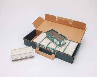 ARGUS SLIDE TRAYS - 6 Trays In Argus Factory Box - each tray holds 36 slides -  Perfect For Old Family Photos