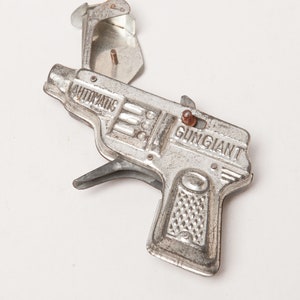 Vintage 1960 s Toy Cap Gun GIANT AUTOMATIC GUN Stamped Metal