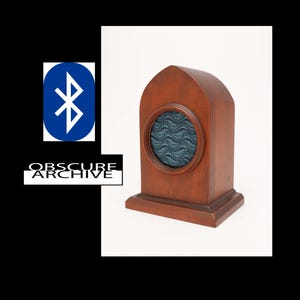 1920's WOOD MANTLE CLOCK - Converted To Bluetooth Speaker - Unique Original Piece