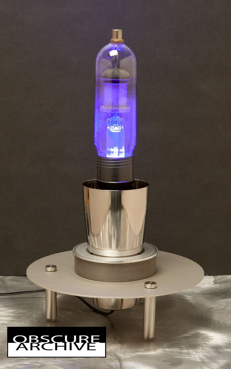 Custom Vacuum Tube Lamp Featuring Wifi Controlled LED Lighting Etsy