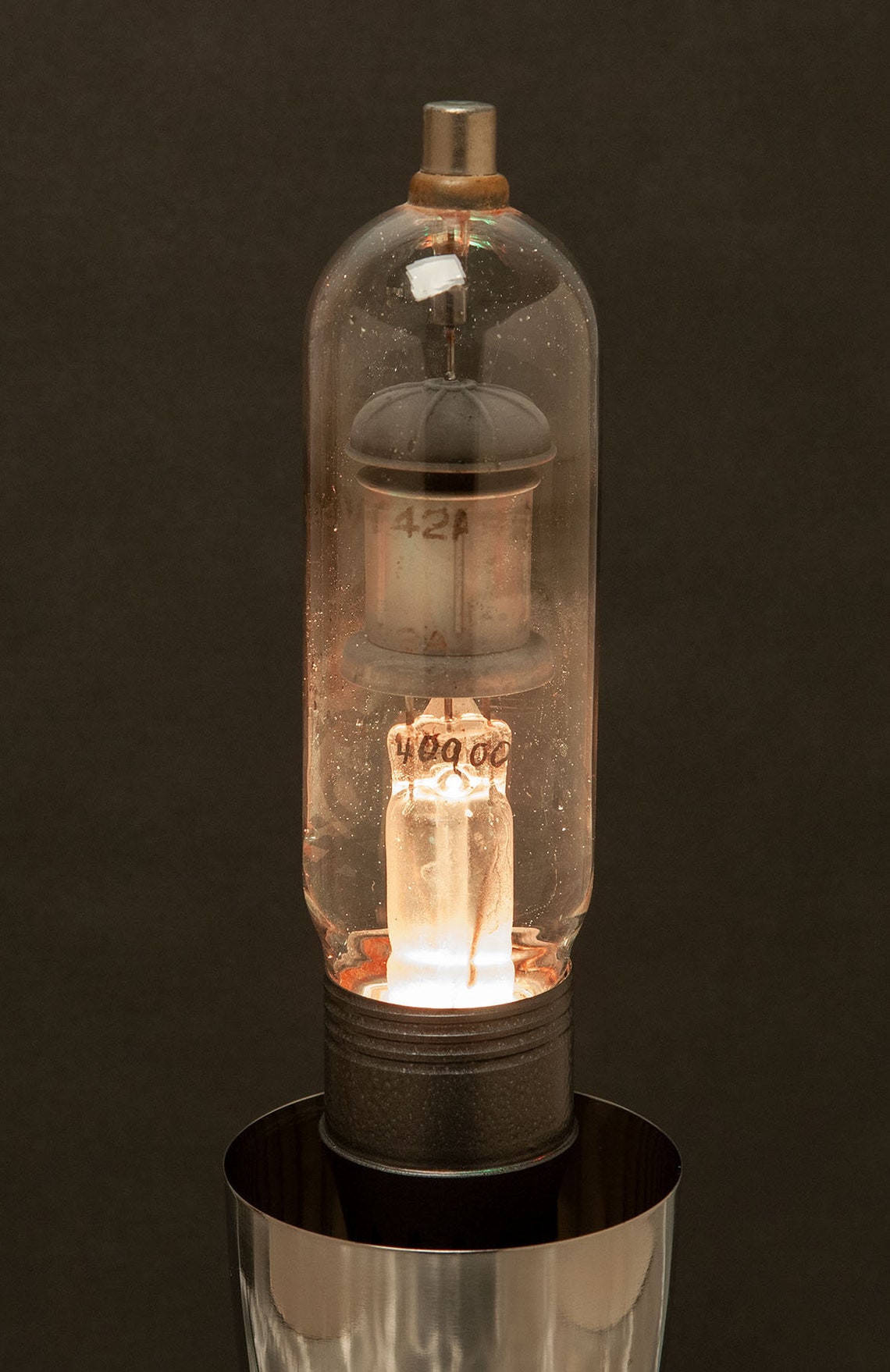 Custom Vacuum Tube Lamp Featuring Wifi Controlled LED Lighting Etsy