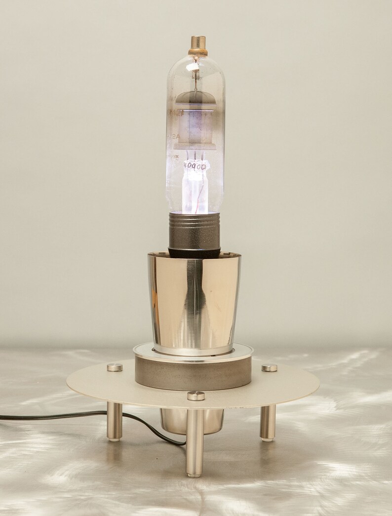 Custom Vacuum Tube Lamp Featuring Wifi Controlled LED Lighting Etsy