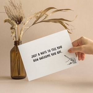 SET OF 10, Just Because Card, Thinking Of You Card, You&#39;re Awesome Card, Tough Times, Miss You Card, Mental Health Card, Empathy Cards
