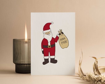 Santa Extra Fucks Holiday Card - (10 pack)