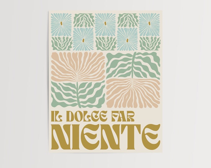 "Il Dolce Far Niente" Art Print – Italian Wall Art