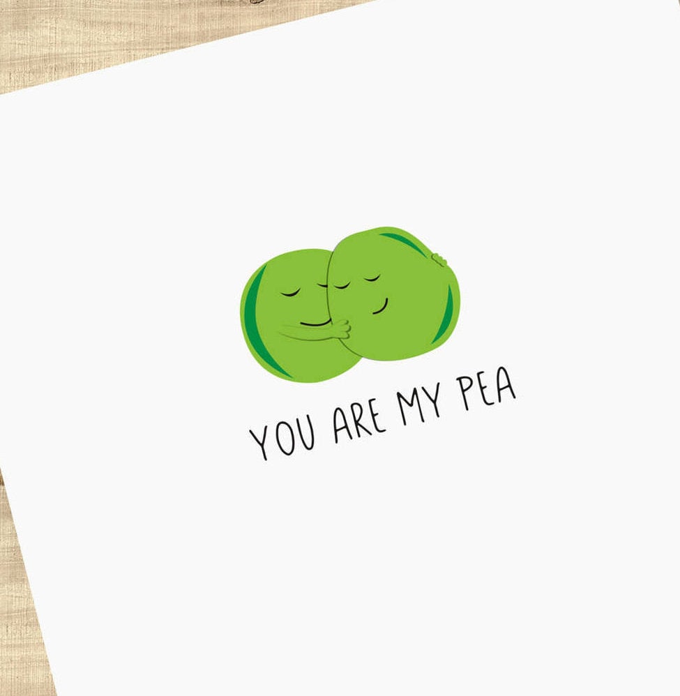 Two Peas In A Pod Couples Greeting Card You Are My Pea I