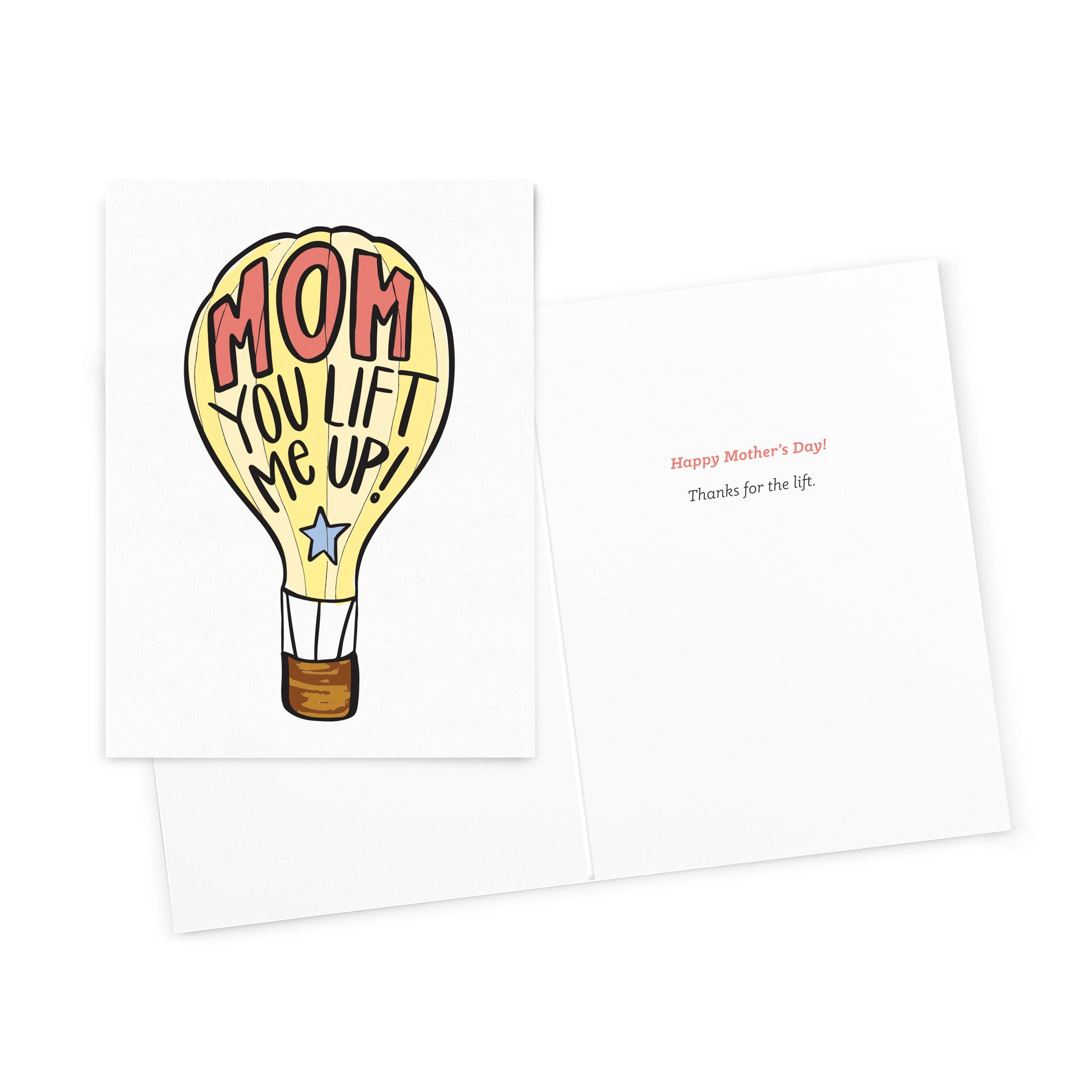 Sweet Mother's Day Card, Happy Mother's Day Card, "Thanks For The Lift",  Cards For Mom, You Lift Me Up Card, Stepmom Card