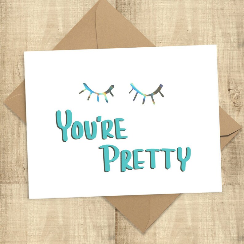 Vous Etes Jolie Carte Carte Pour Les Amis Feuille Carte De Etsy