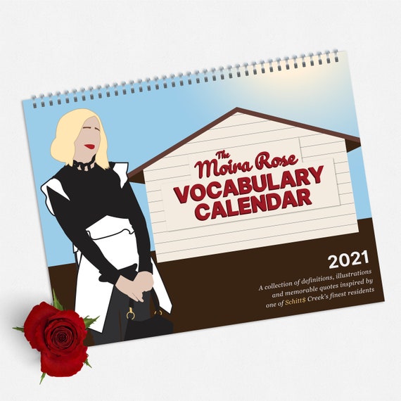 Schitt S Creek 2021 Calendar Moira Rose Vocabulary Etsy