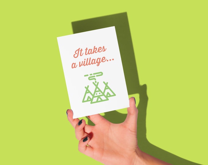 It Takes A Village Thank You Card - (10 pack)
