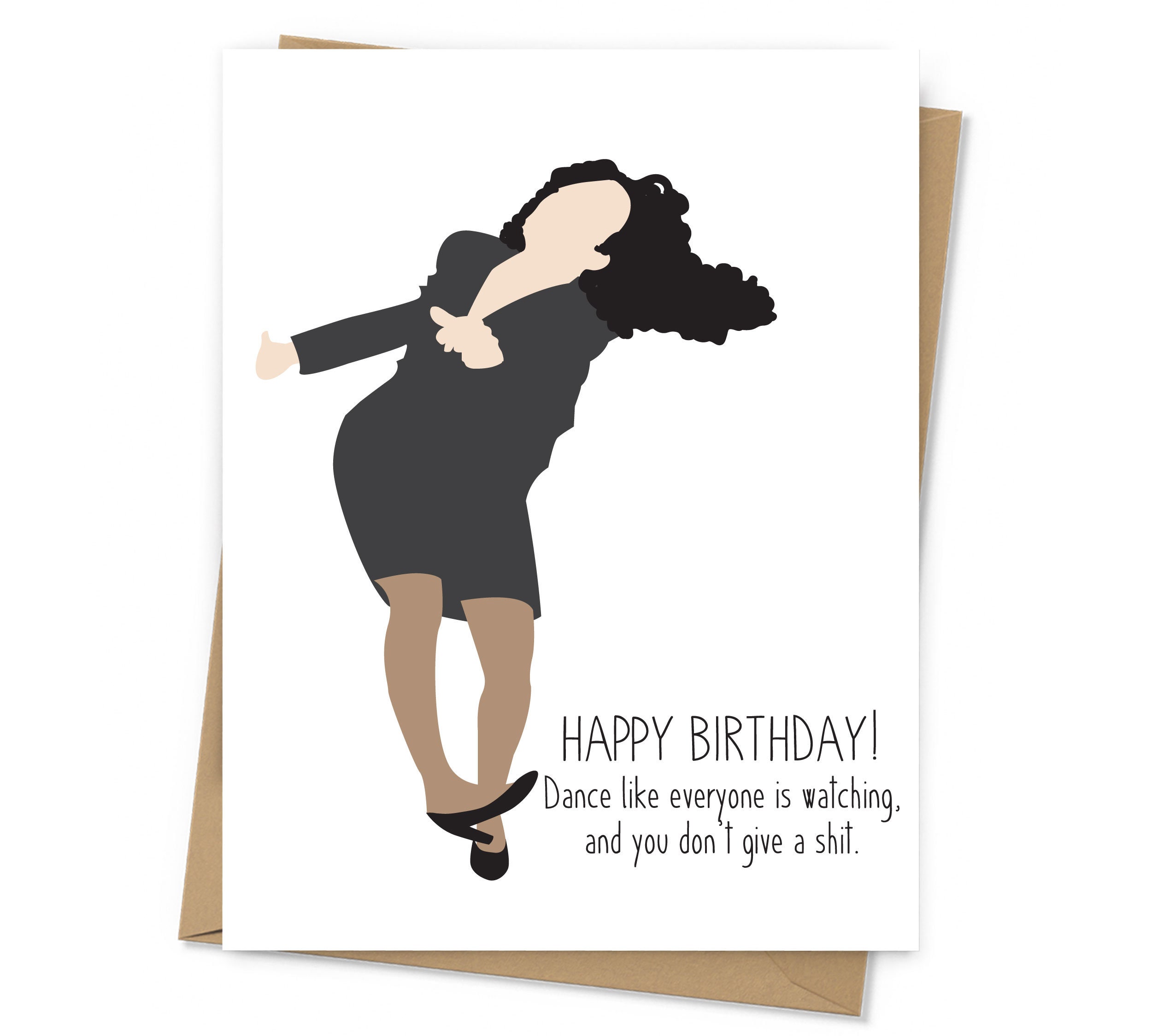 Funny Birthday Card Elaine Dancing Card Seinfeld Card | Etsy