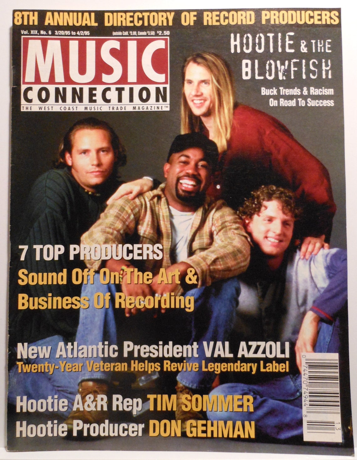 Hootie & The Blowfish - March/april 1995 - Music Connection Magazine