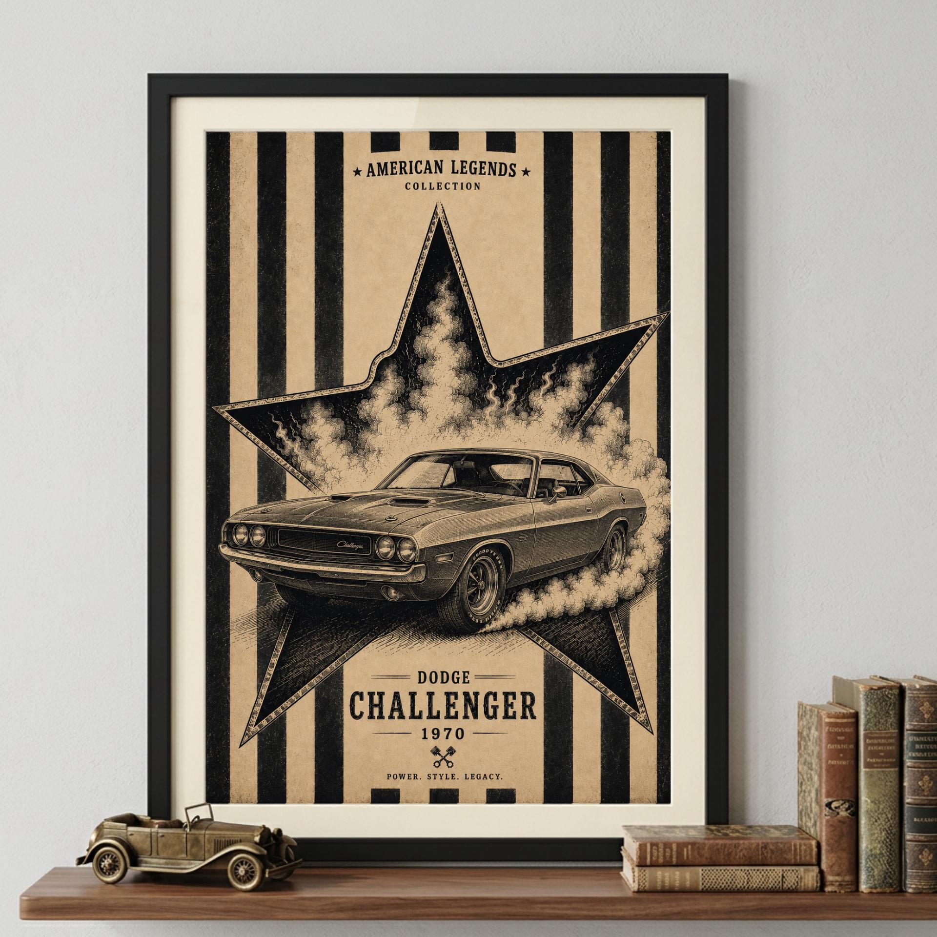 1970 Challenger Poster - Etsy