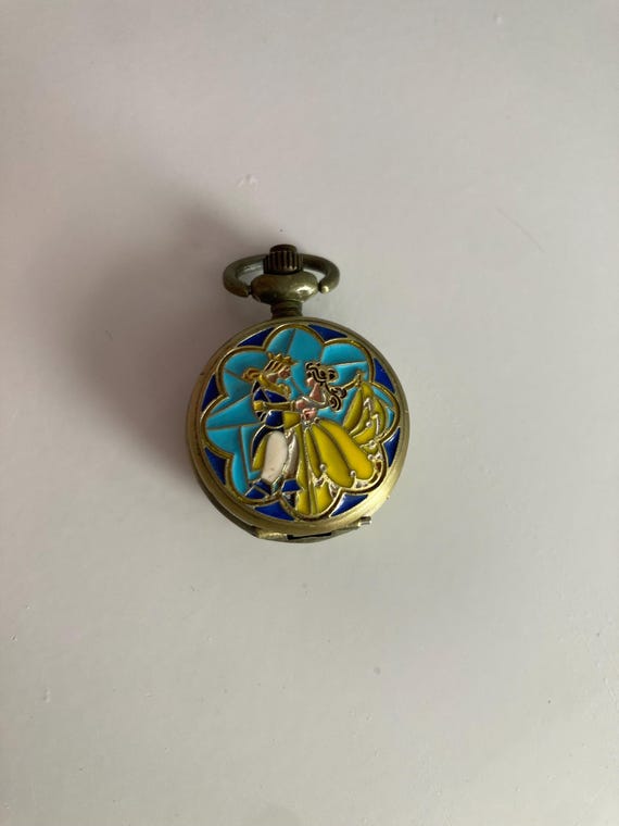 Beauty and the beast pocket watch