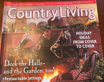 Vintage Country Living Magazine December 1998
