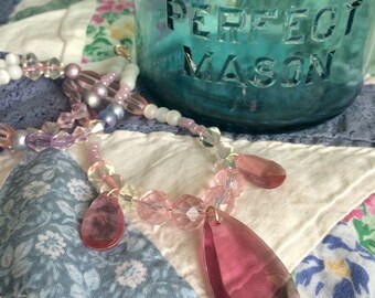 Pink Beaded Necklace