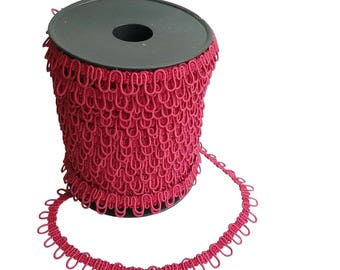 Light Burgundy Elastic Bridal Button Loops