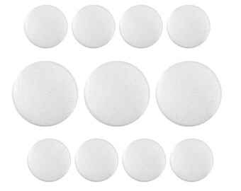 Set of 11 White Tuxedo Suit Buttons - 3 Jacket Front Buttons  and 8 Jacket Sleeves