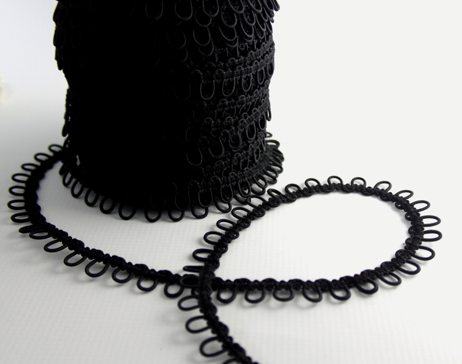 Black Elastic Bridal Button Loops - Etsy