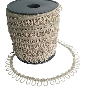 Champagne Elastic Bridal Button Loops