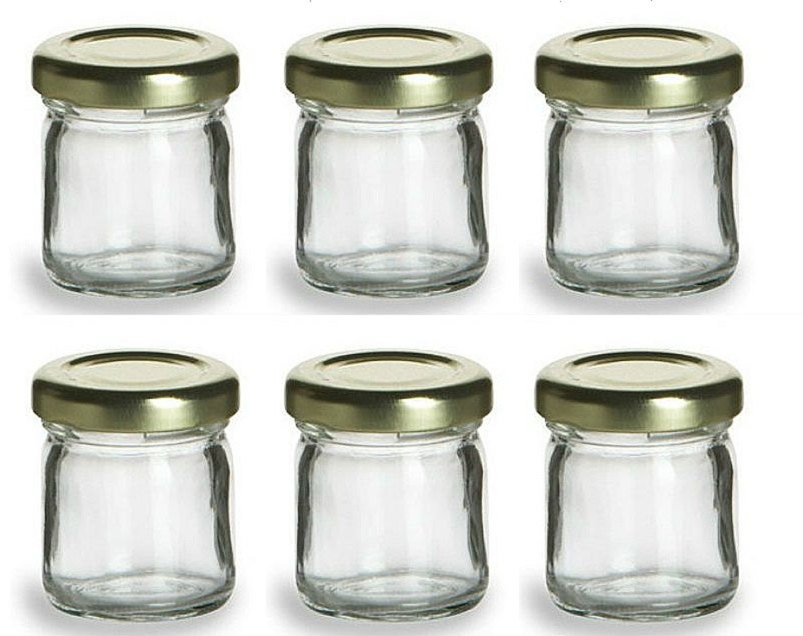 6 1.5 Oz Mini Glass Jars for DIY Wedding Jam Jelly Honey Etsy Australia