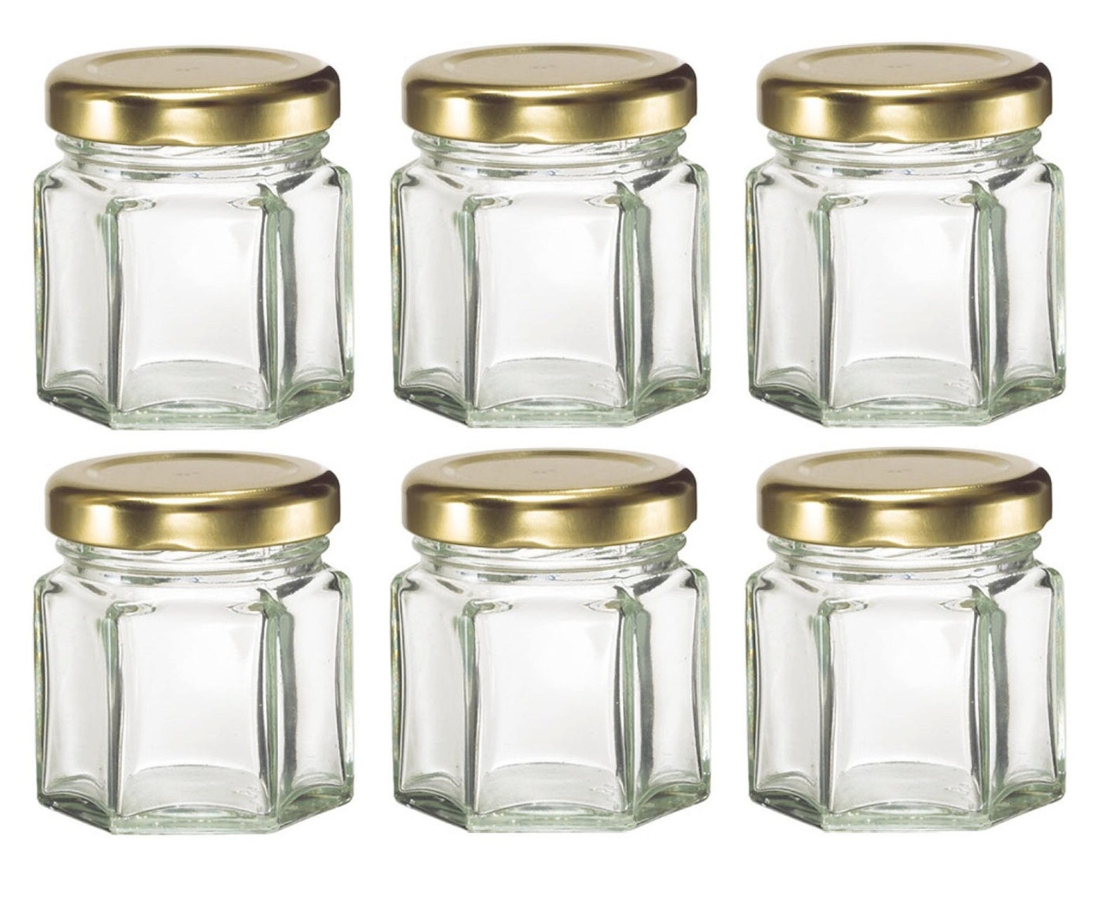 12 1.5 oz Mini Glass Jars for DIY Wedding jam jelly honey Etsy