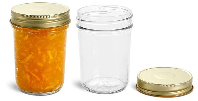 6 pcs 8 oz Mason Jar for DIY Wedding jam jelly Pie in a jar Storage and Organization image 3