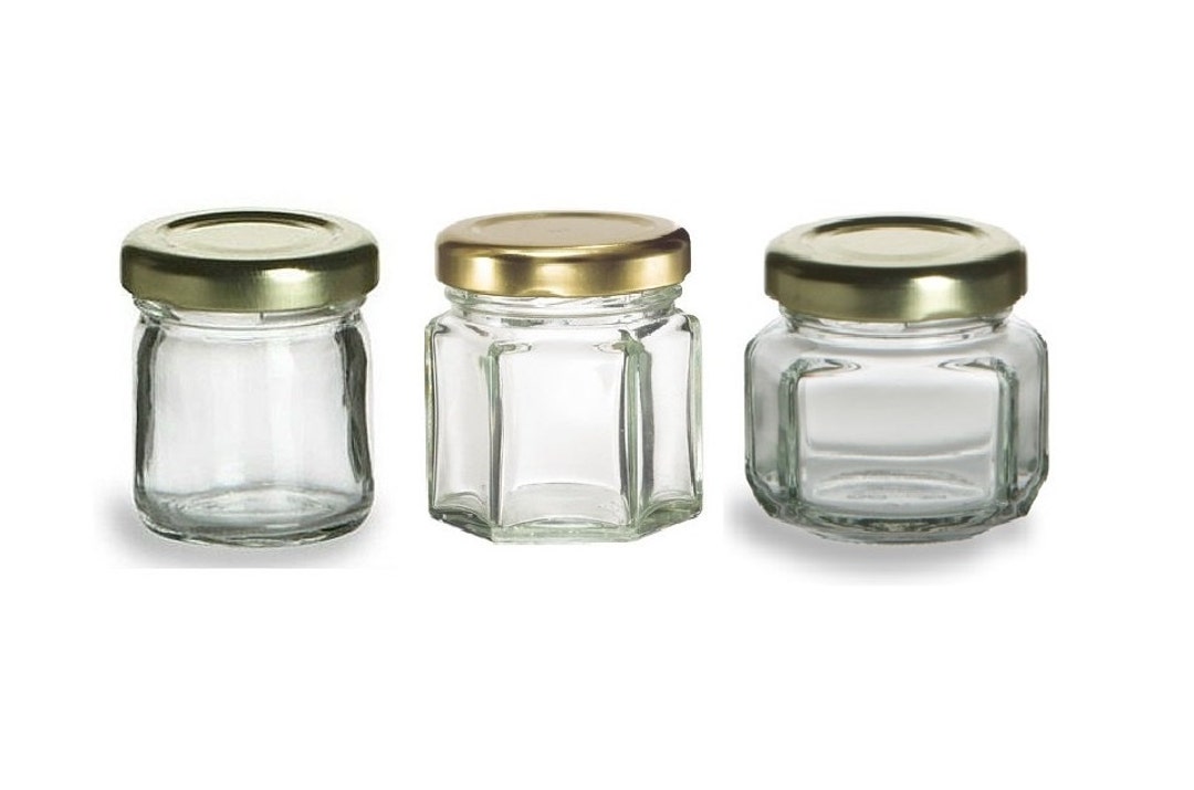 Hot Sale 2oz 8oz Glass Spice Jars with Spice Labels Stickers Clear