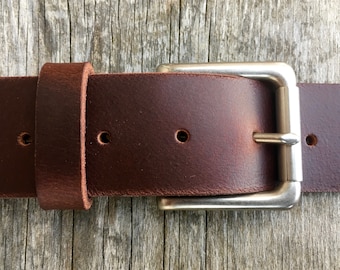Full grain brown leather belt Nickel belt buckle Mens leather belt Casual leather belt Womens leather belt wide leather belt Men belt custom