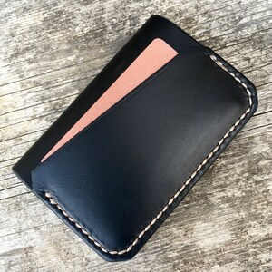 Monedero minimalista Monedero de bolsillo delantero Monedero para tarjeta Monedero para hombres Monedero de cuero para hombre Monedero delgado para hombres Monedero delgado negro