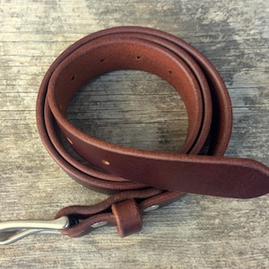 Leather belt Brown belt Nickel buckle Nickel plated brass Men&#39;s belts Women&#39;s belts Full grain leather Handmade belts Real leather Custom