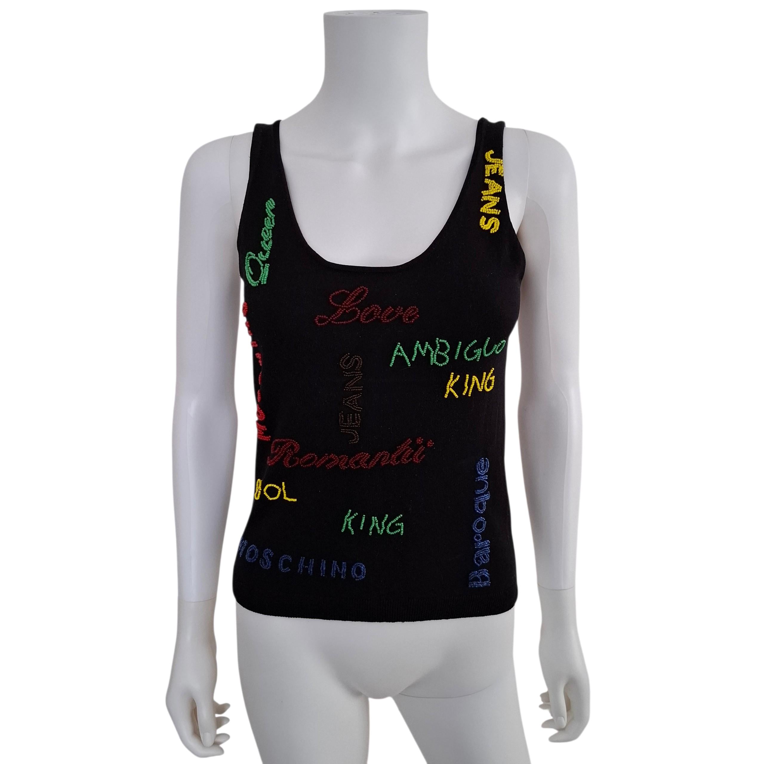 Moschino Jeans Tank - Etsy