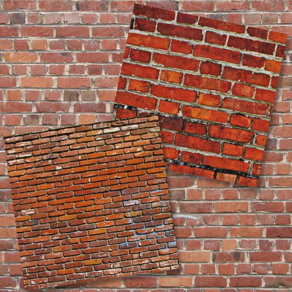 Craft Papers 12x12 Brick Papers Brick Printable Brick Etsy