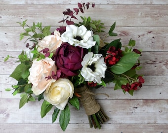 fall wedding bouquet etsy