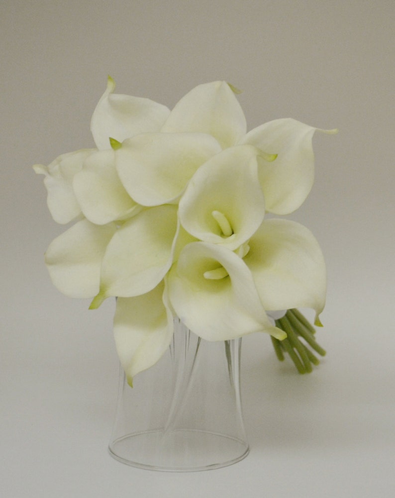 Real Touch Bouquet Cream White Real Touch Bouquet Real Etsy