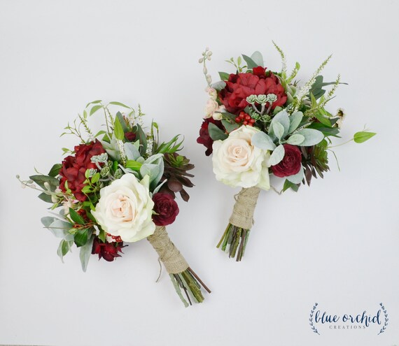 Bridesmaid Bouquet Wedding Flowers Fall Bouquet Fall Etsy