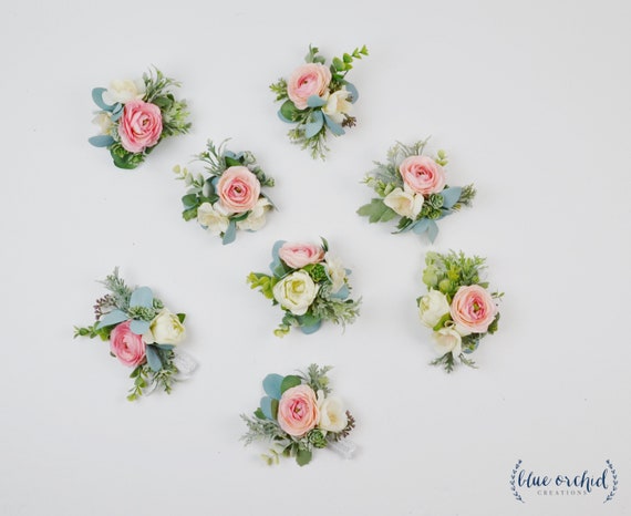 Wrist Corsage Wedding Corsage Wedding Flowers Silk Wedding Etsy